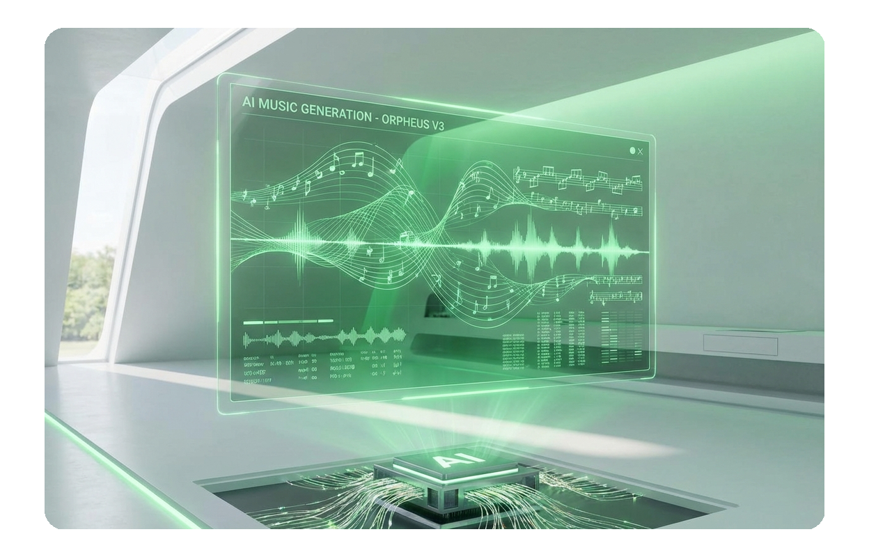 AI Metal Music Generator creating heavy metal composition