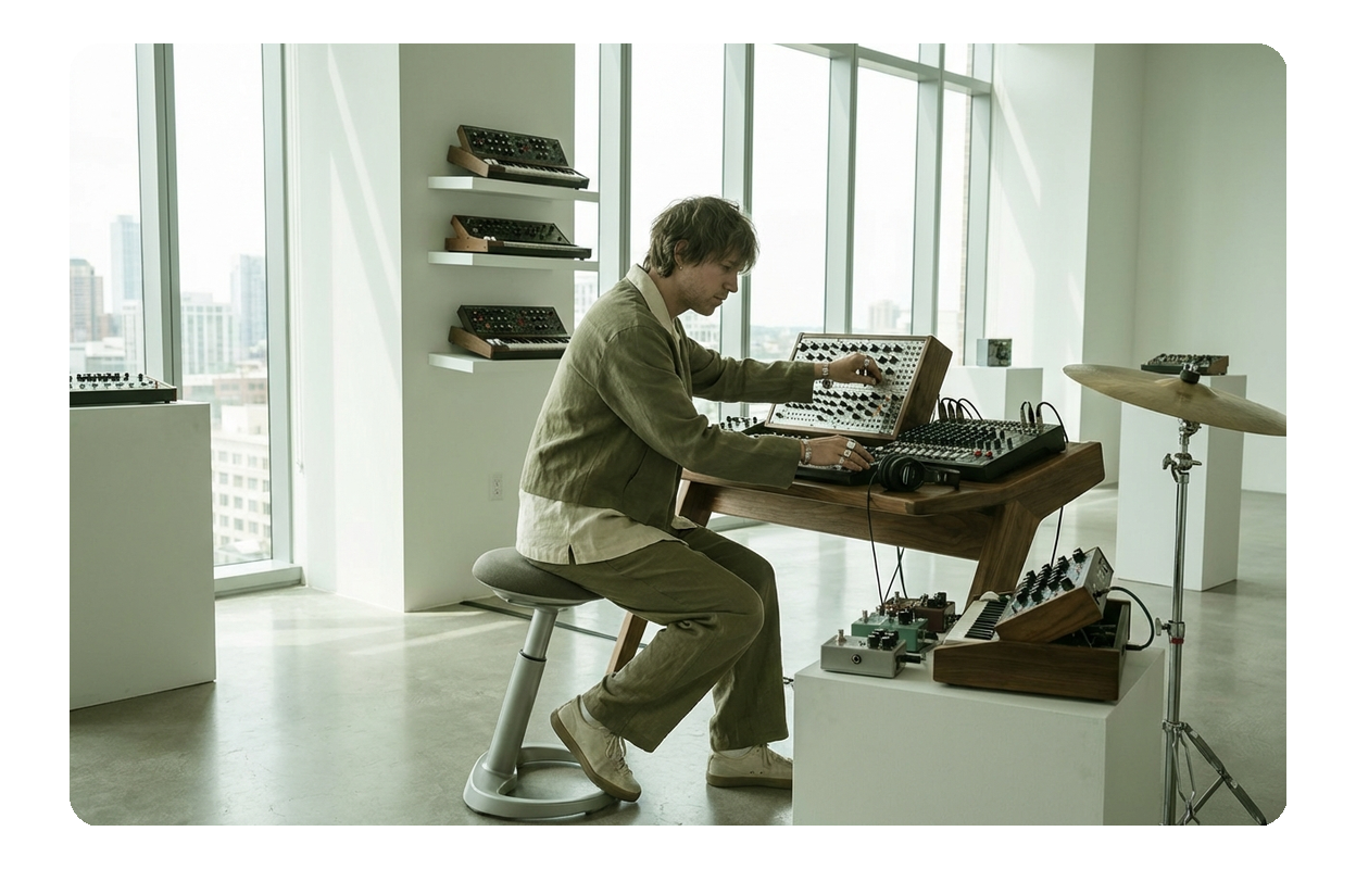 Metal Music Generator real-time editing interface