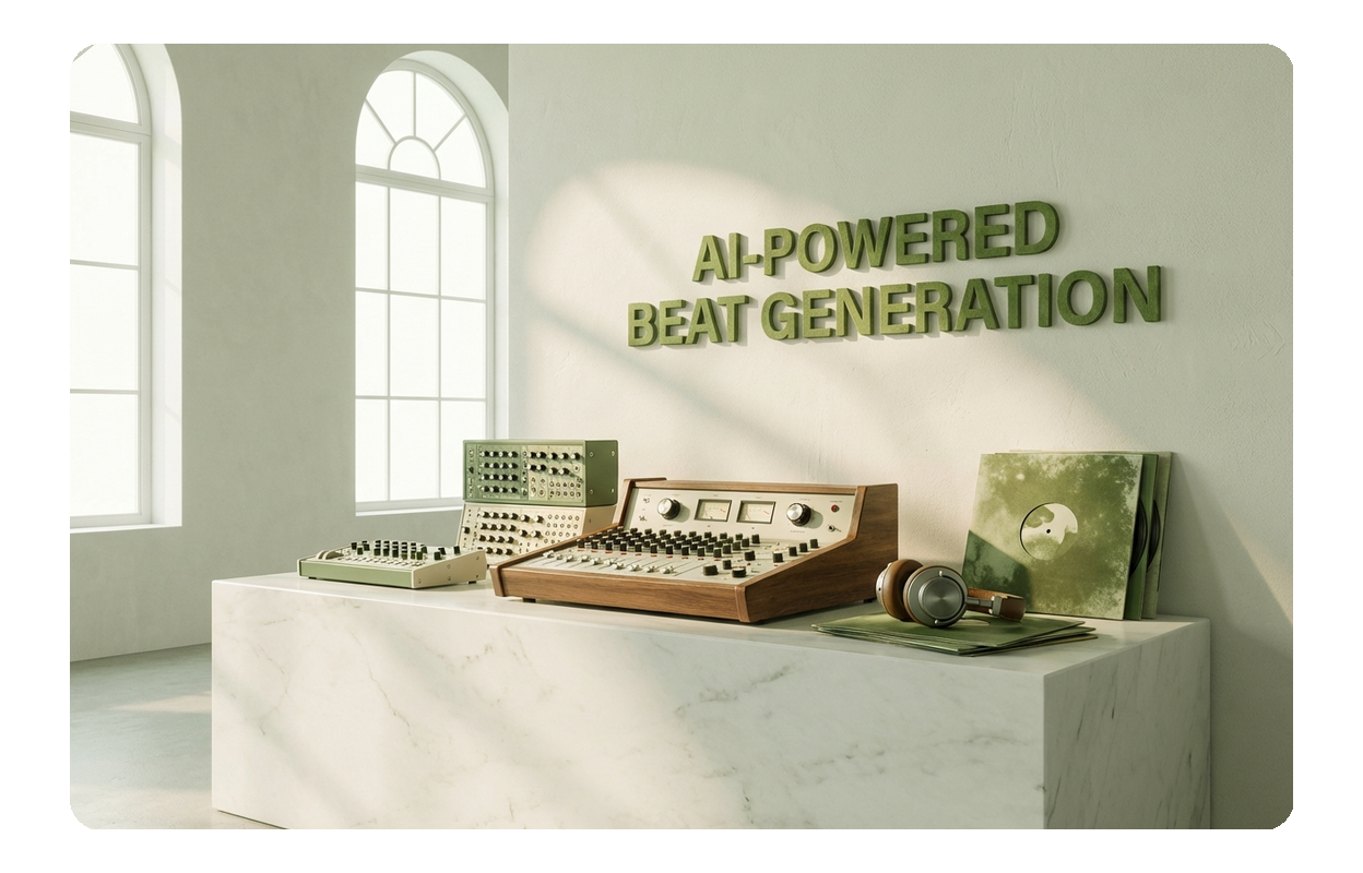 AI techno music generator creating beats