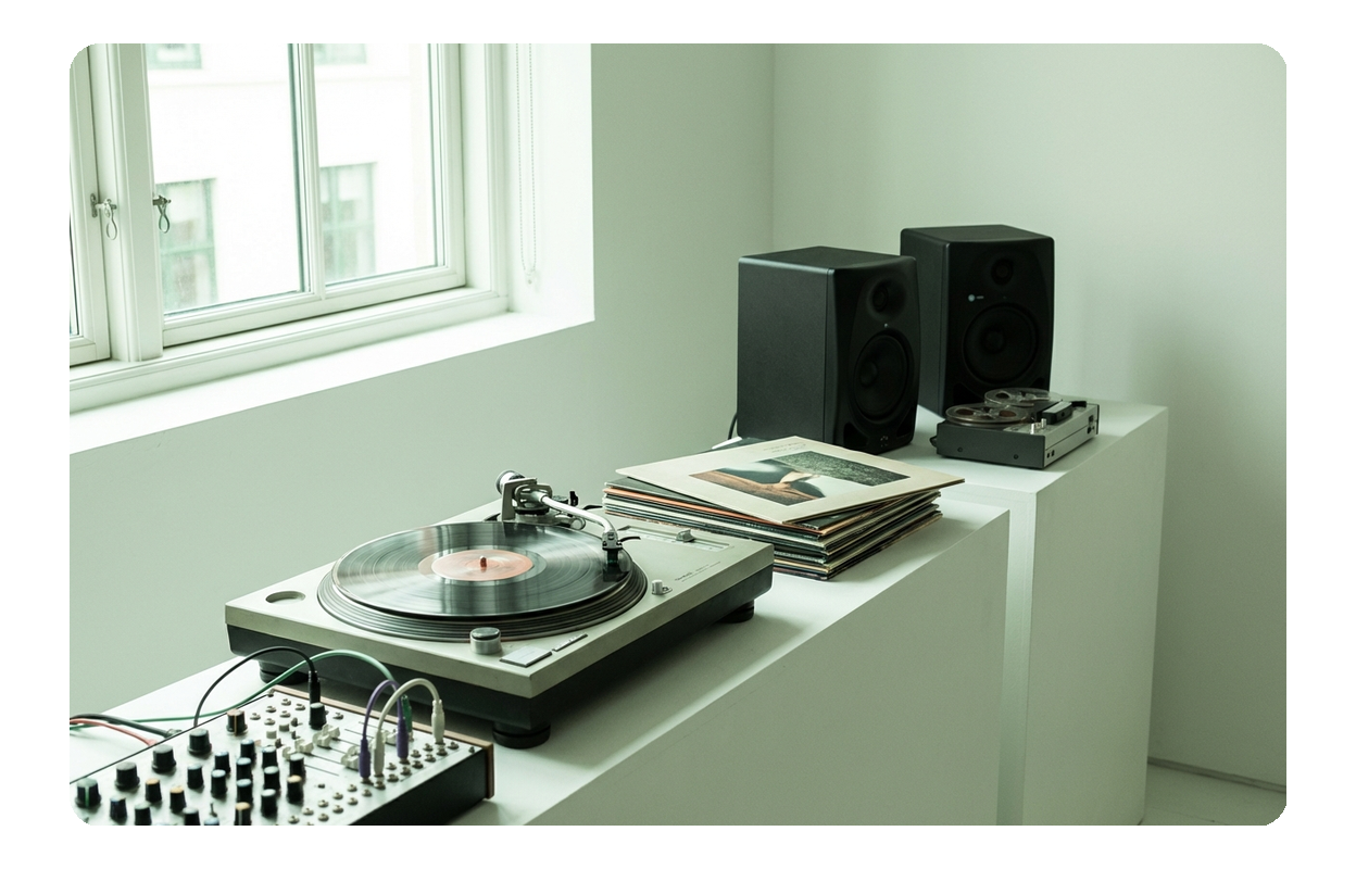 Garage music generator royalty-free download option