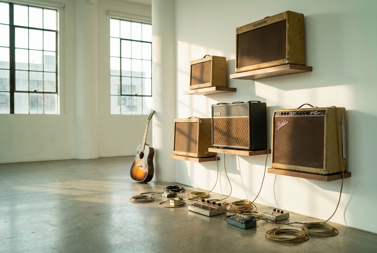 Authentic garage music generator creating vintage sound