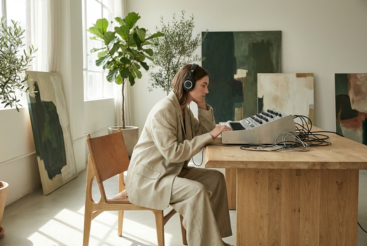 Content creator making music with FNF Song Maker