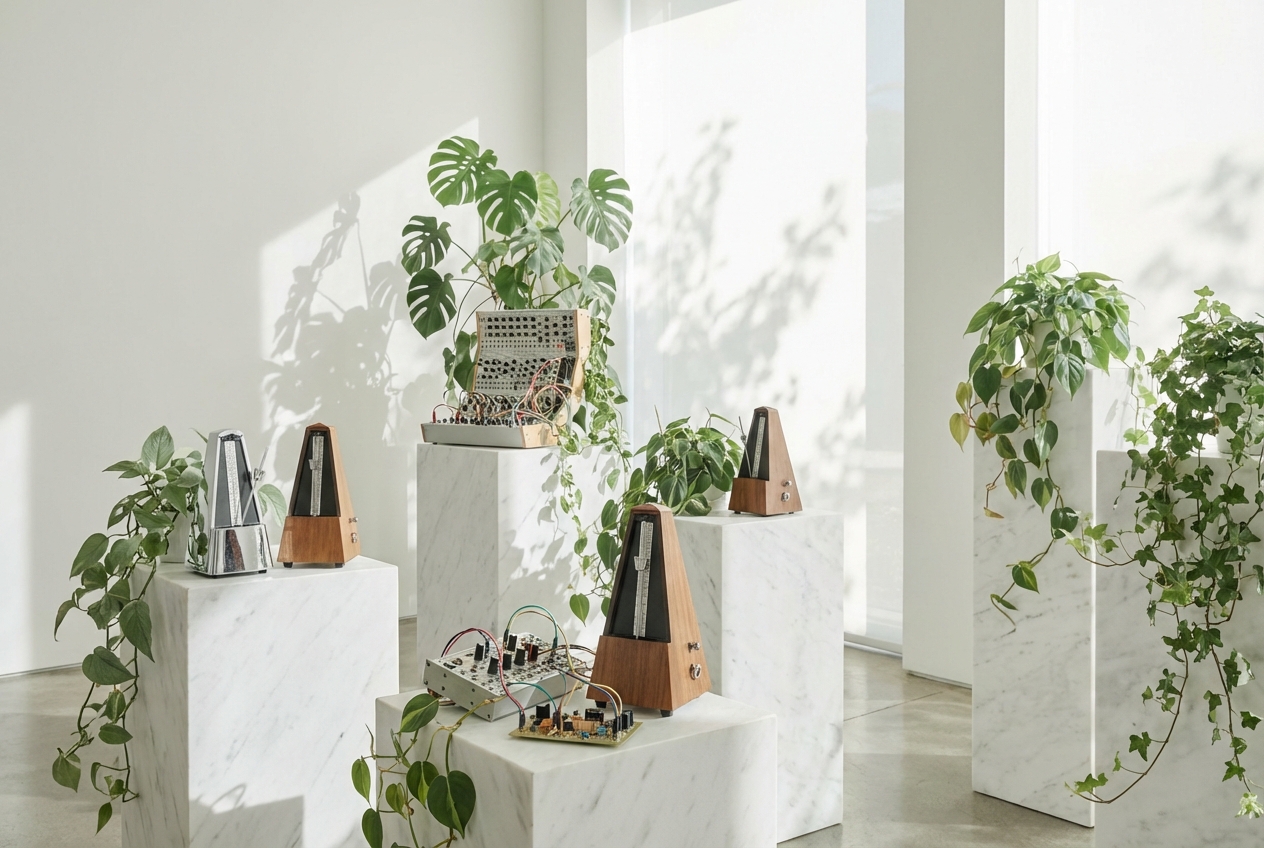 AI random beat generator technology visualization