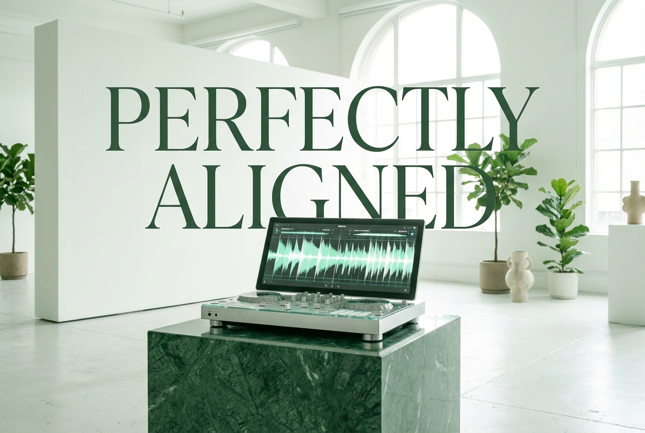 Beat matching tool within DJ Beat Maker