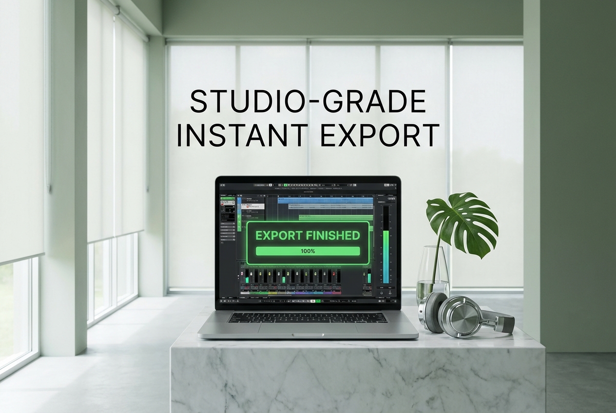 Exporting files from the EDM Music Generator