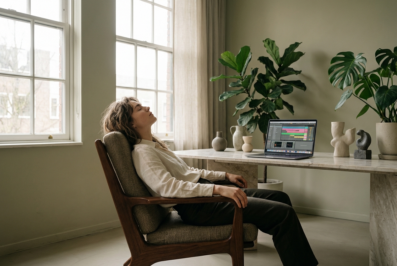 Producer exploring Trap Music Generator features