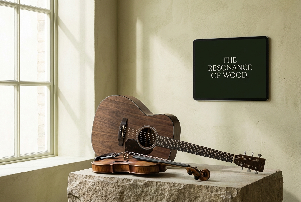 Acoustic guitar interface on Folk Music Generator