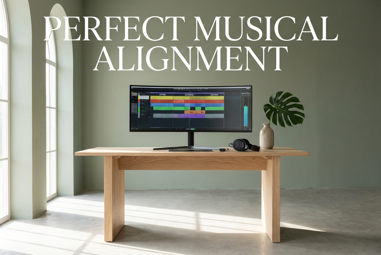 Editing track structure in acoustic music maker