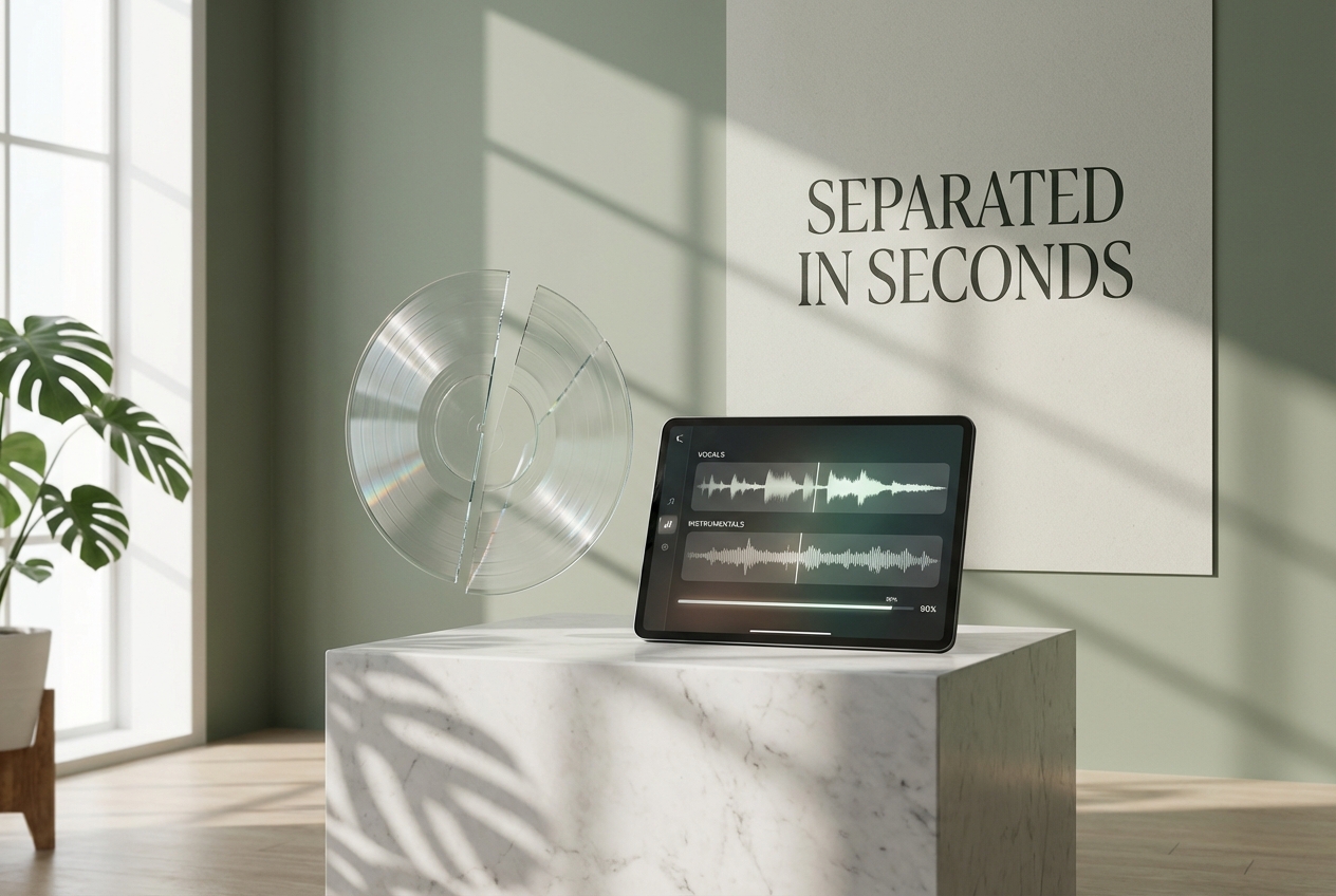 Fast processing with online vocal splitter