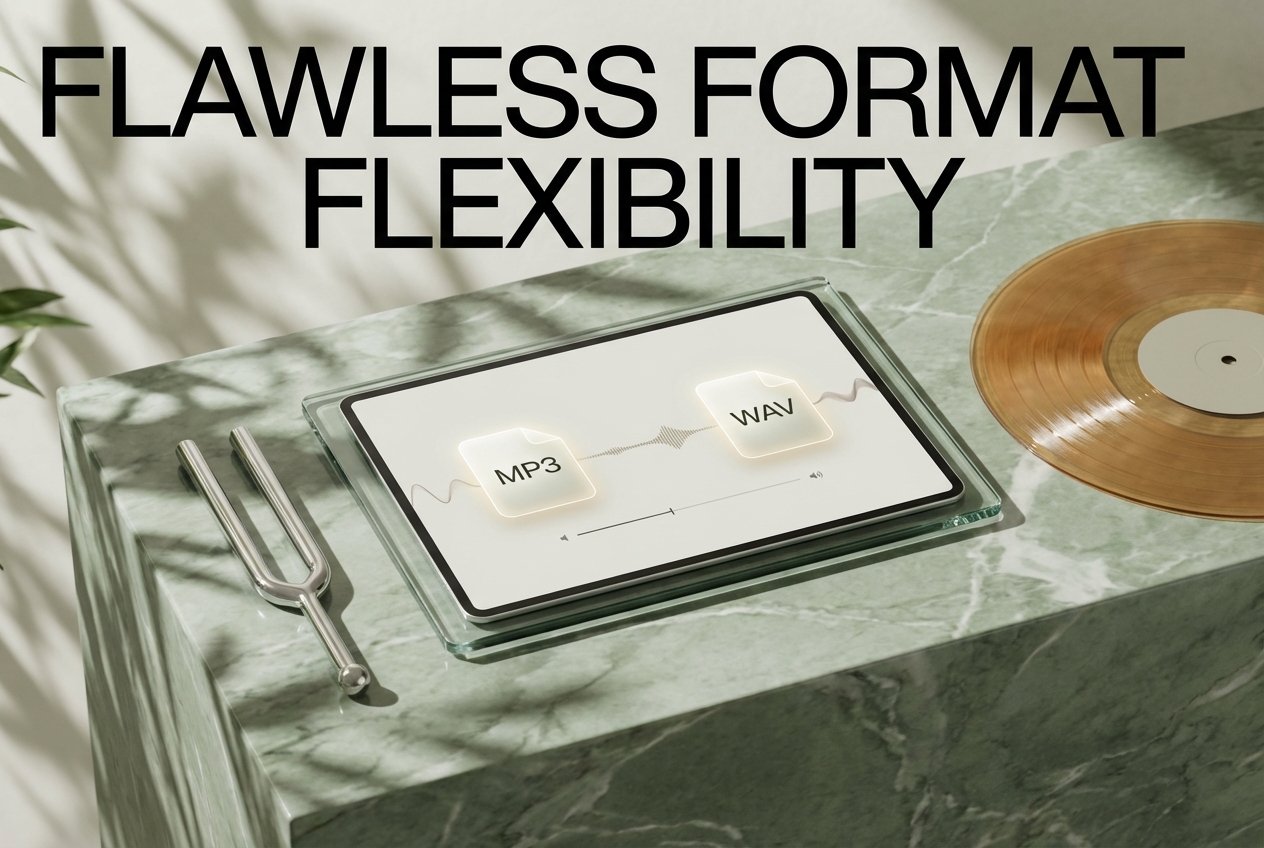 Vocal splitter handling multiple audio formats