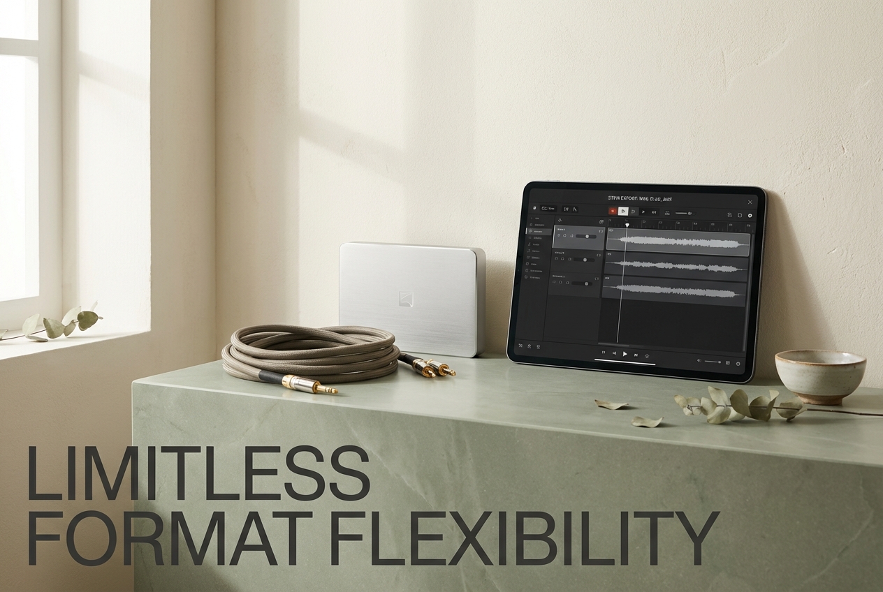 Multiple file formats supported by instrumental remover platform