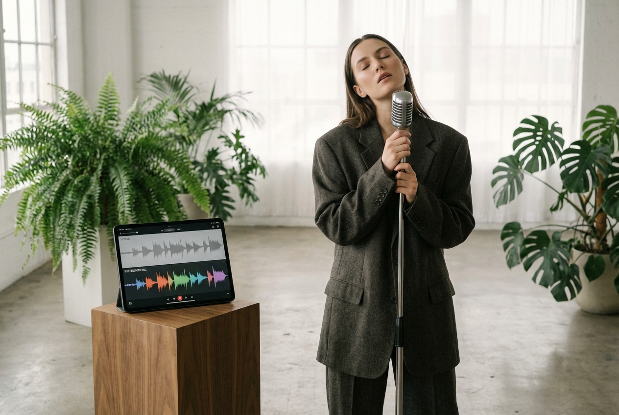 Vocalist using song to instrumental converter online