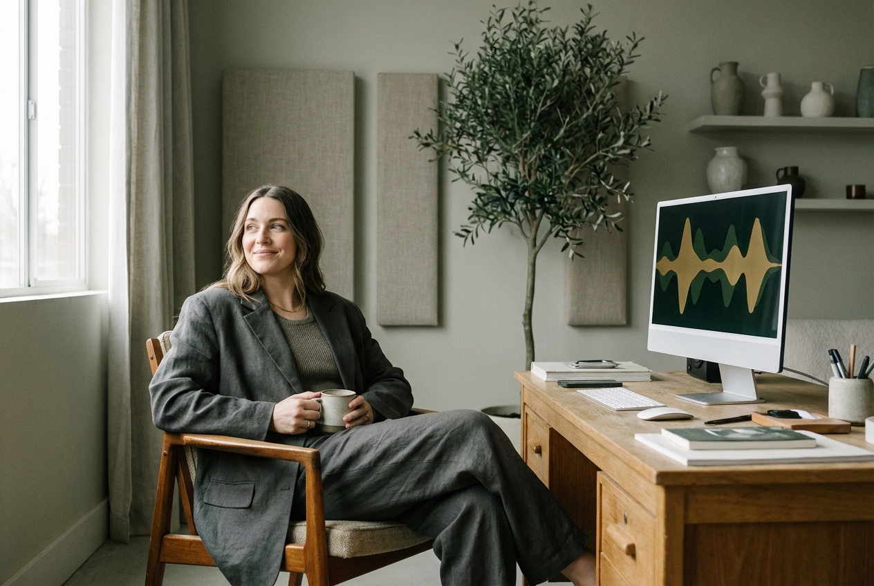 A vibrant 3d Music Visualizer for podcasts