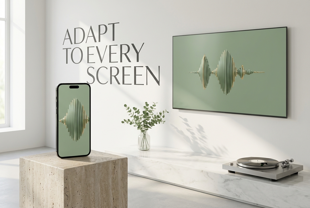 Modern Music Visualizer Maker Online for creators