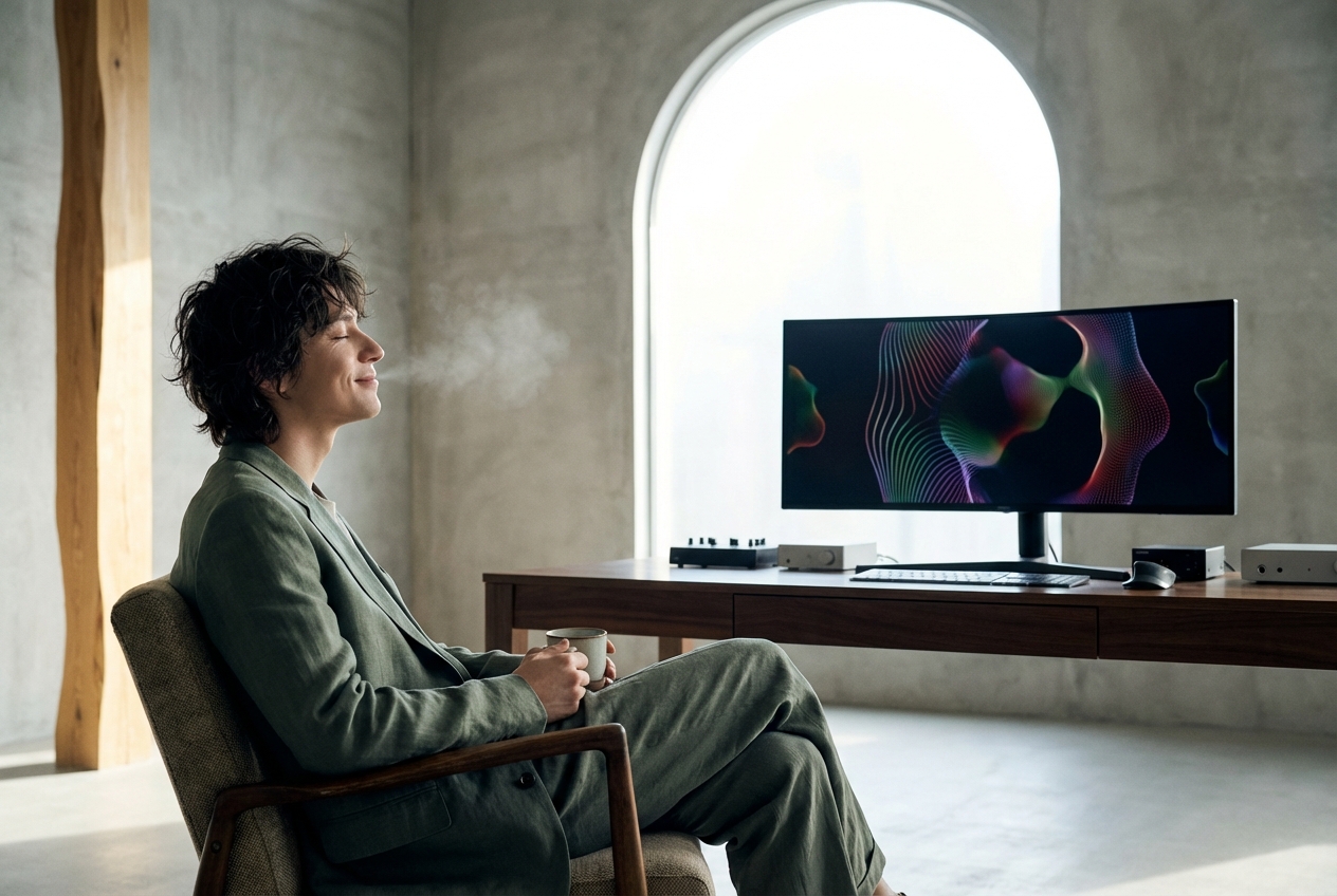 Producer designing a custom Spotify Music Visualizer