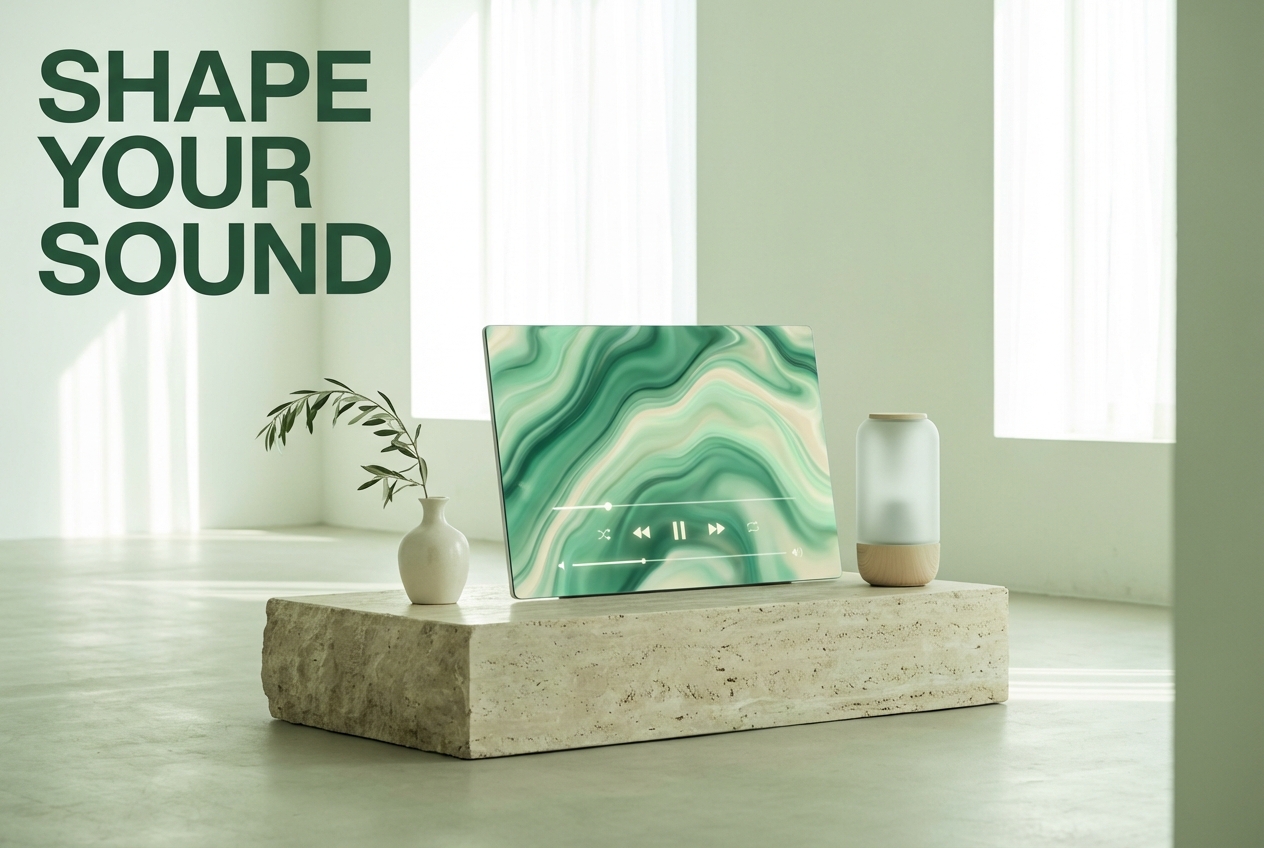 Dynamic waveform styling via Spotify Music Visualizer