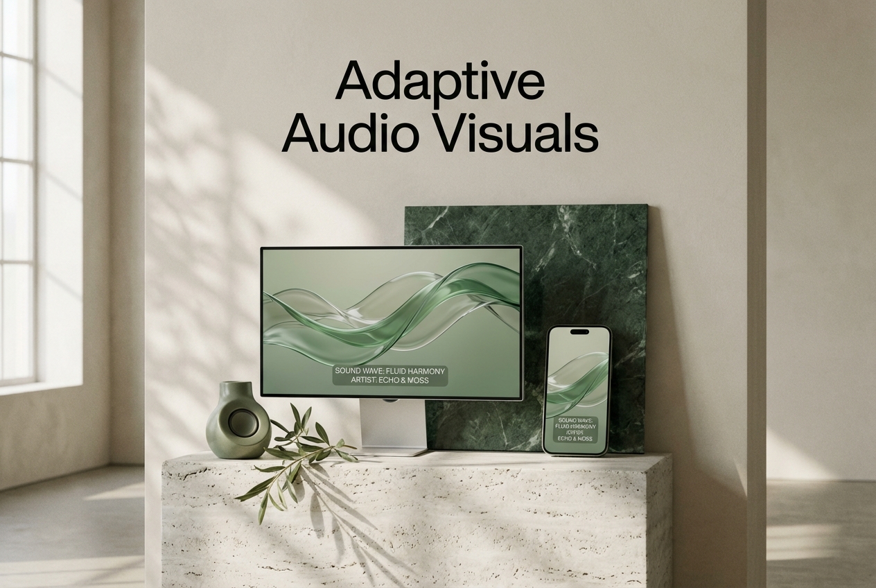 Adaptive scene generation by Spotify Music Visualizer
