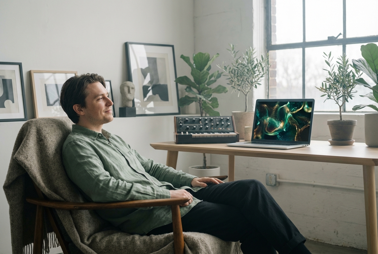 Apple Music visualizer generating aesthetic musician videos