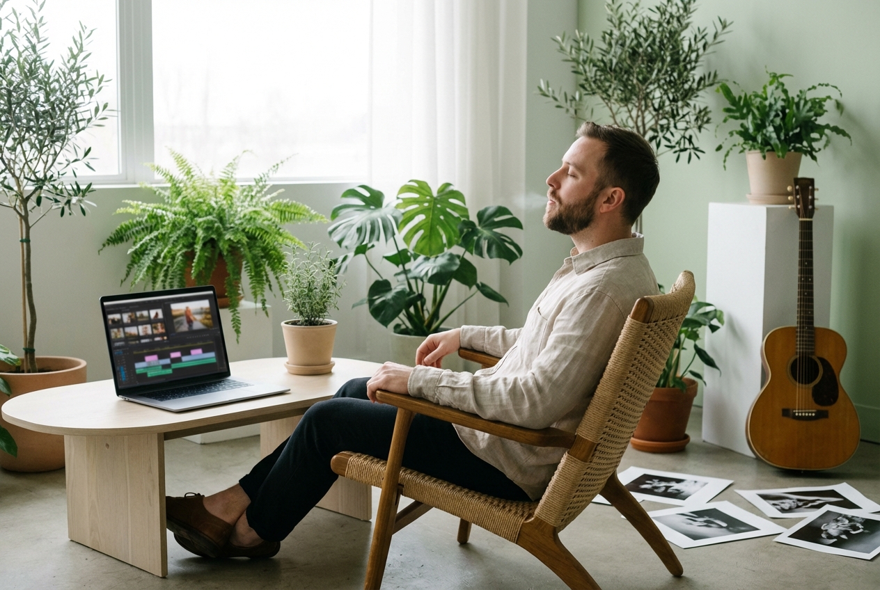 Brand photo video maker with music online free