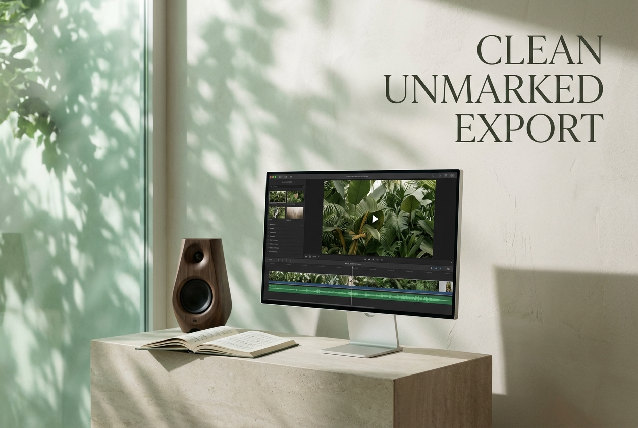 Clean photo video maker with music online free