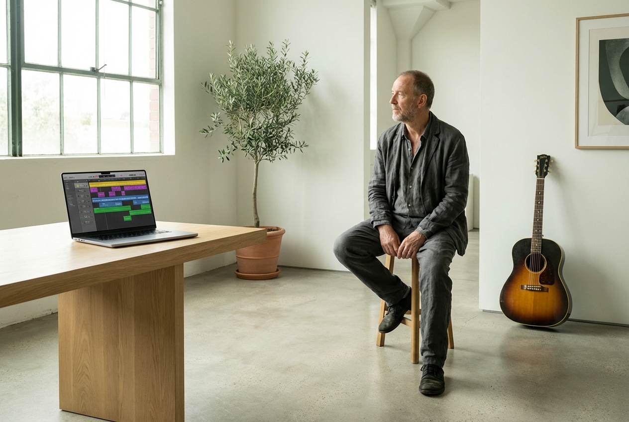 DJ using the lyric music video maker