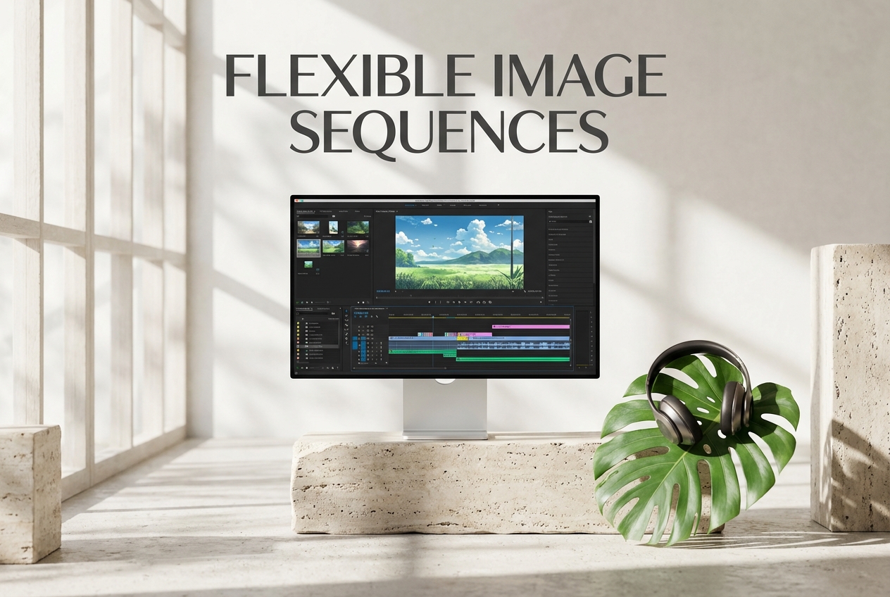Anime Music Video Maker dynamic image sequences