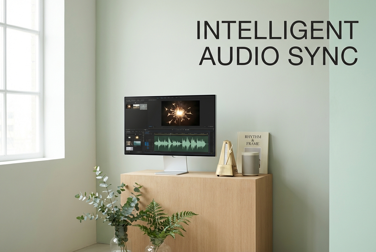 Birthday video maker generating dynamic audio wave effects