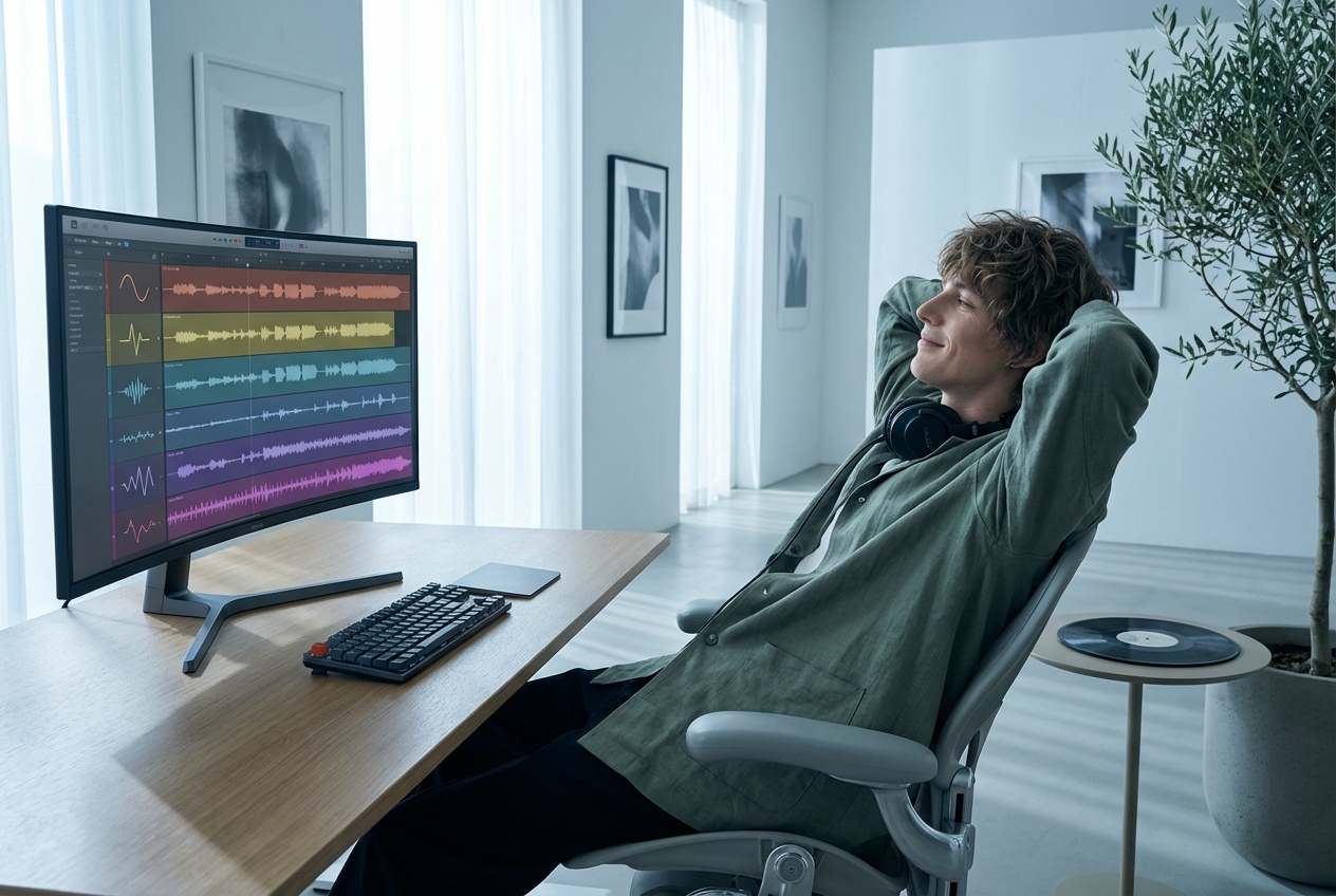 AI Singing voice generator creating instant vocal variations