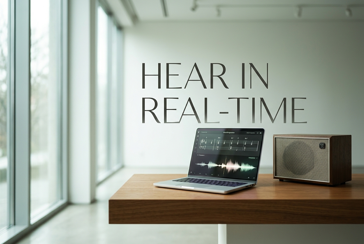 Chord Maker with audio playback controls and waveform display