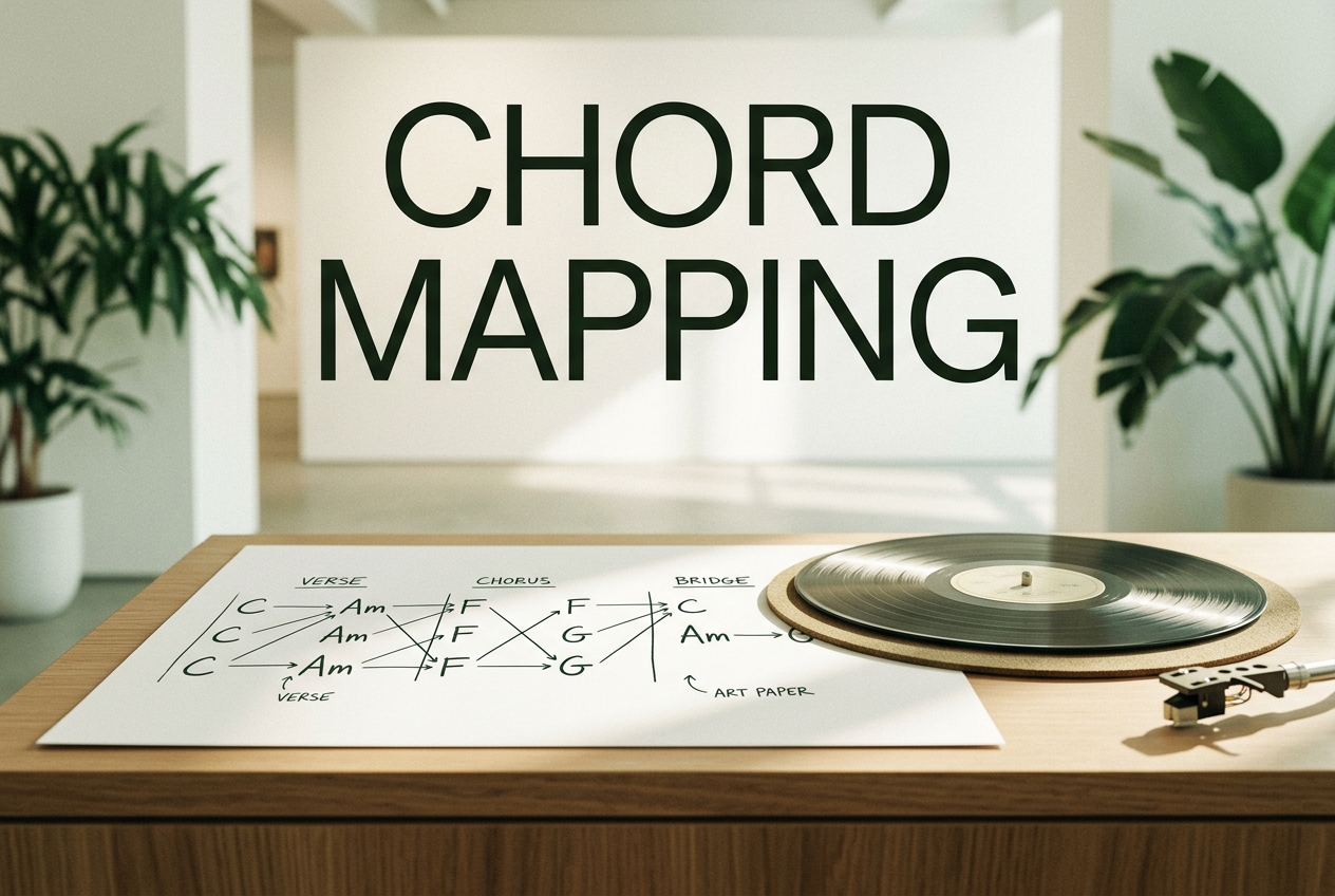 Key finder beat detection showing chord progression breakdown