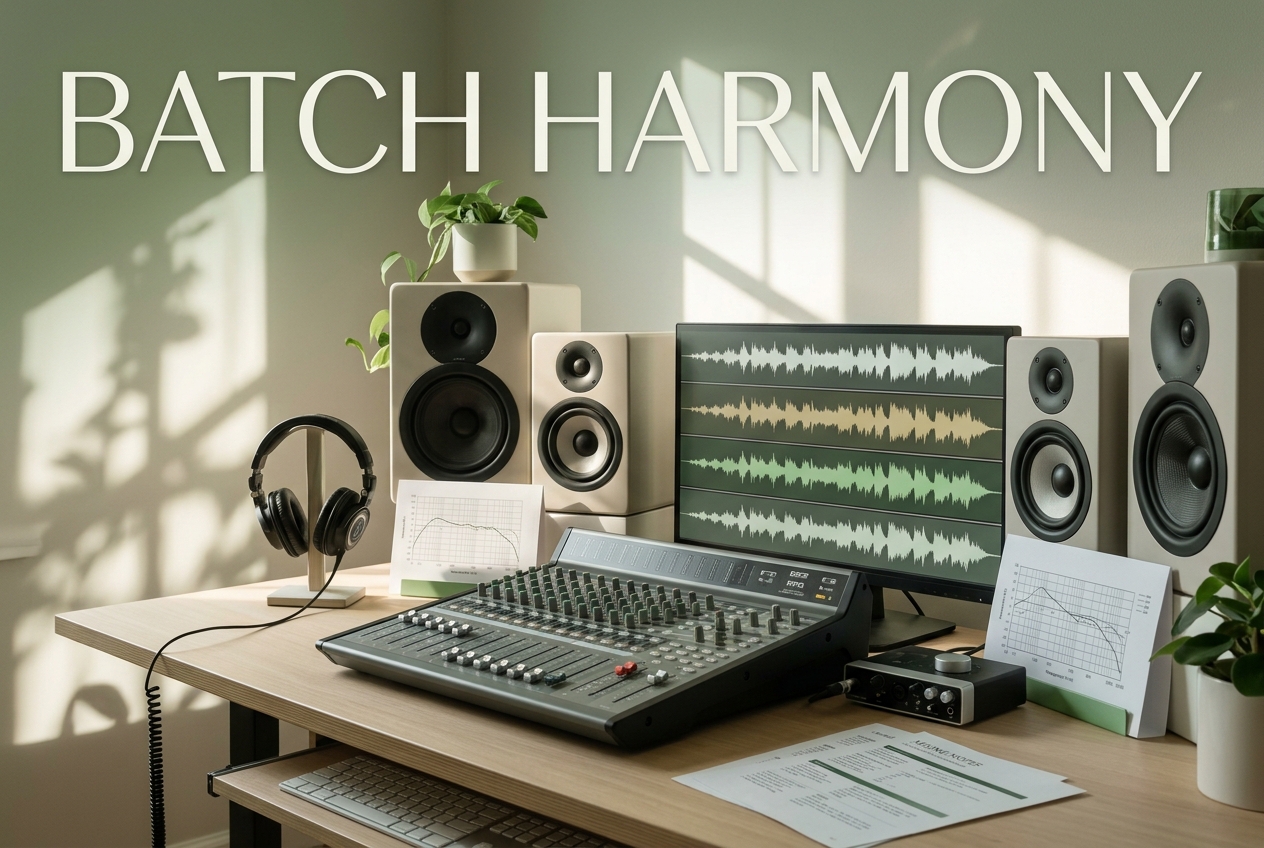 Batch processing queue with multiple audio files