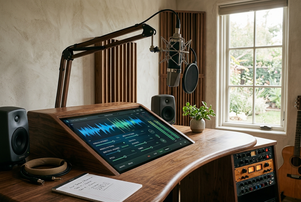 AI sing song customization interface