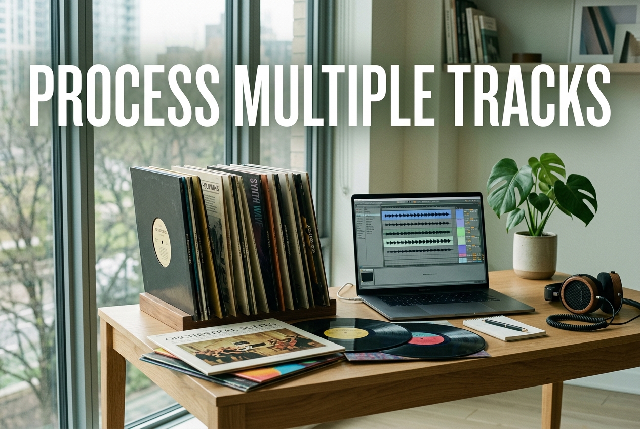 Acapella remover processing multiple audio files