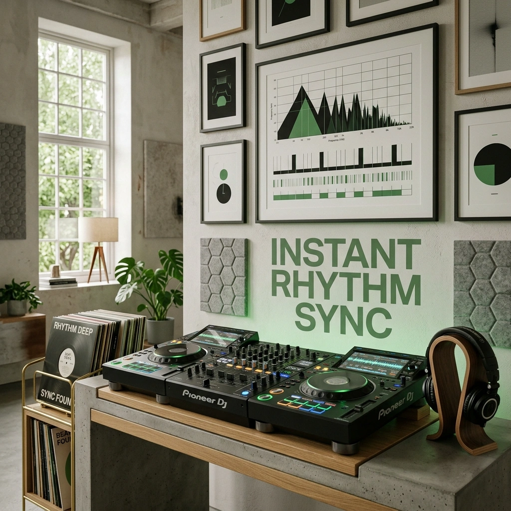 DJ using Beat Finder for beat analysis