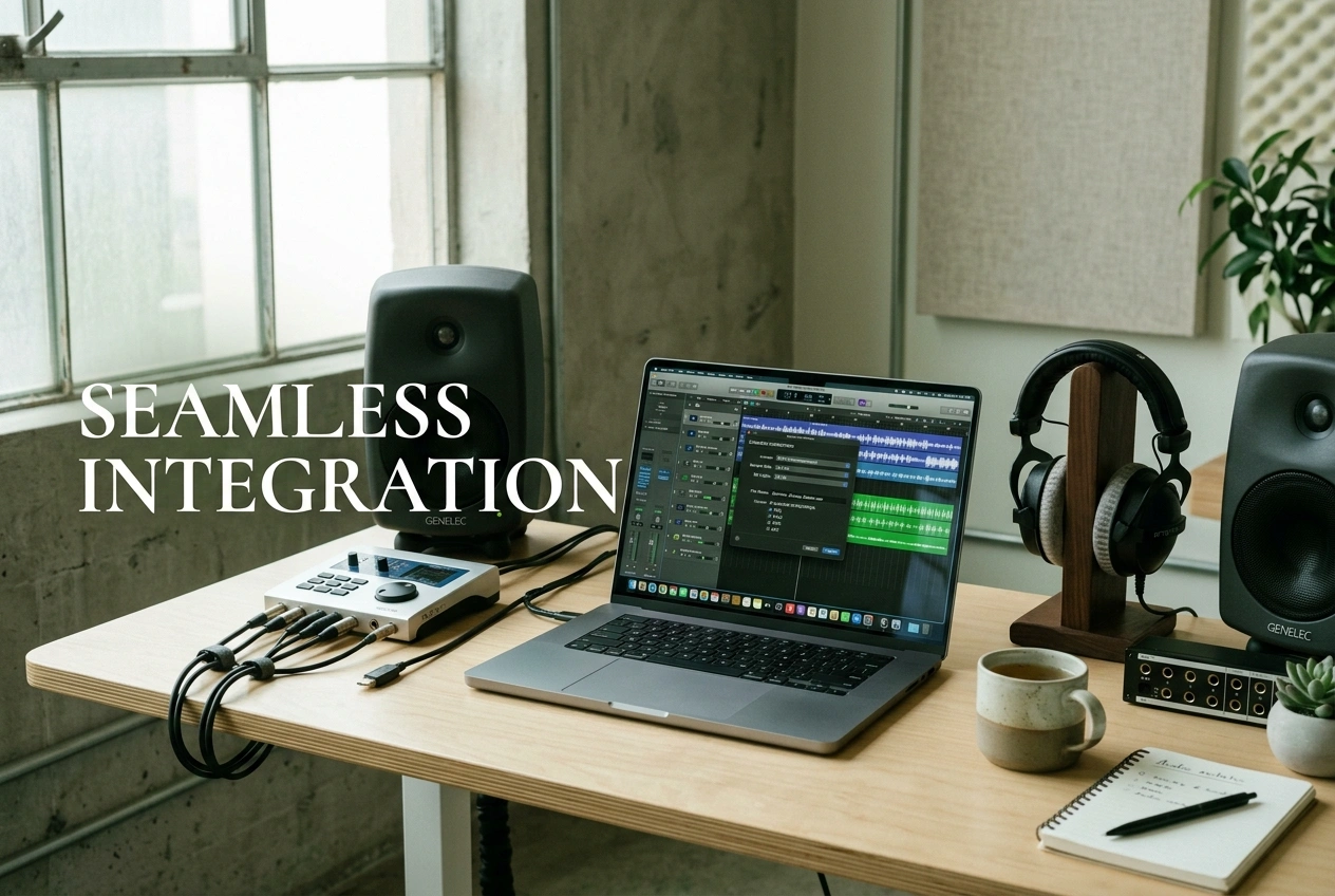 AI voice cloner export options for music production software