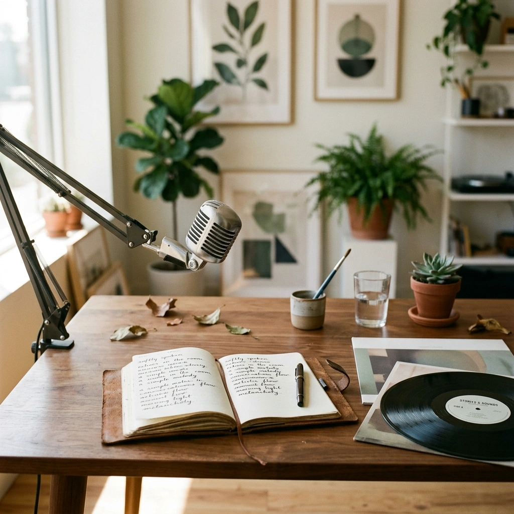 AI lyric writer generating natural song lyrics