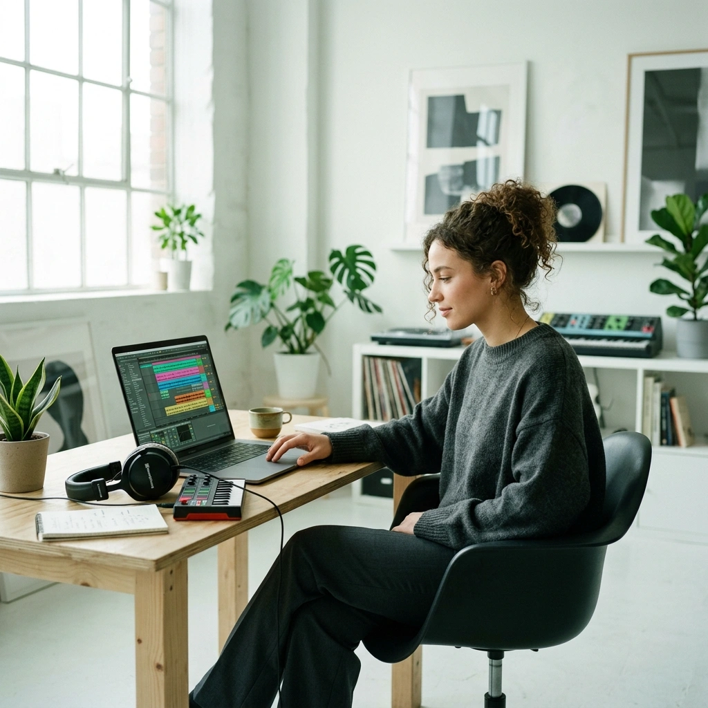 Music producer using AI Electronic Music Generator