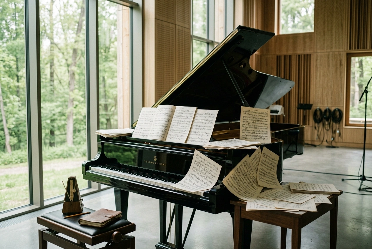 AI classical music creator producing extended musical composition