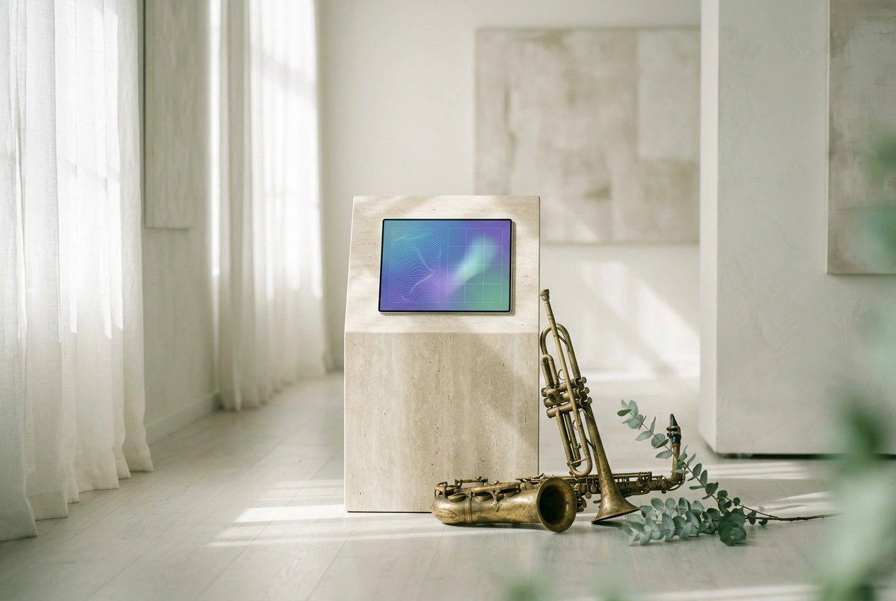 Mood selection interface in AI Cinematic Music Generator