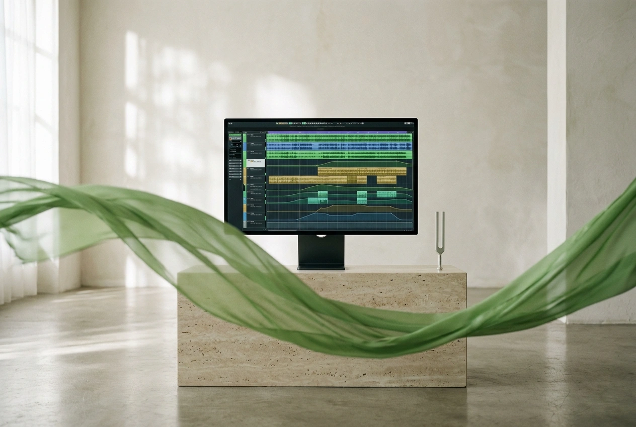 Fast audio rendering by AI Cinematic Music Generator