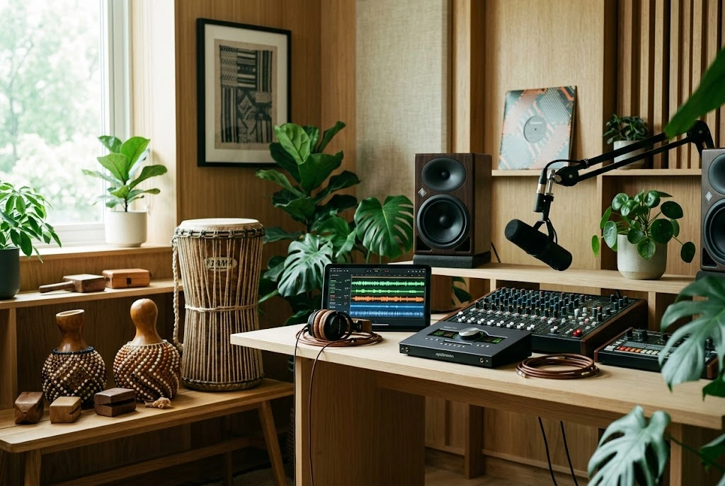 AI Afrobeat Music Generator creating professional quality track