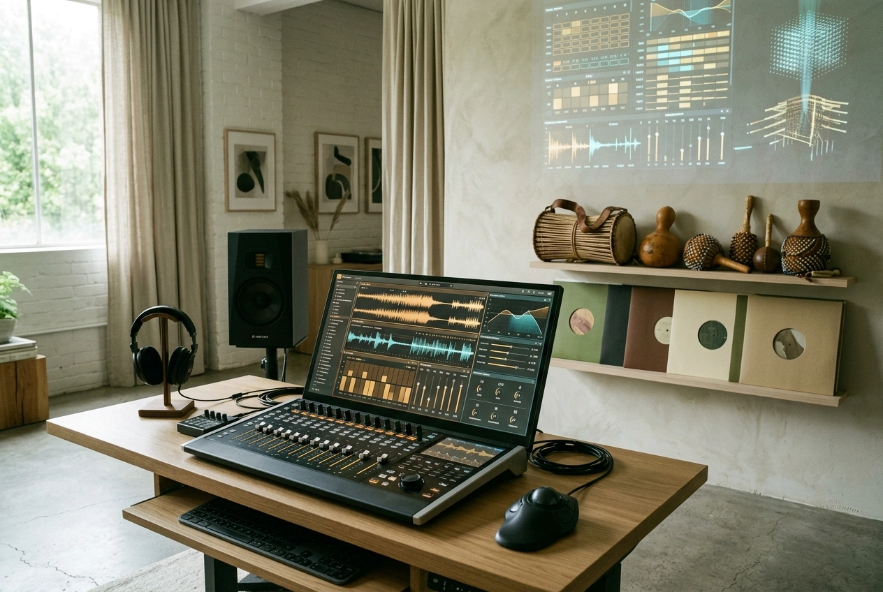 AI Afrobeat Music Generator customization interface controls