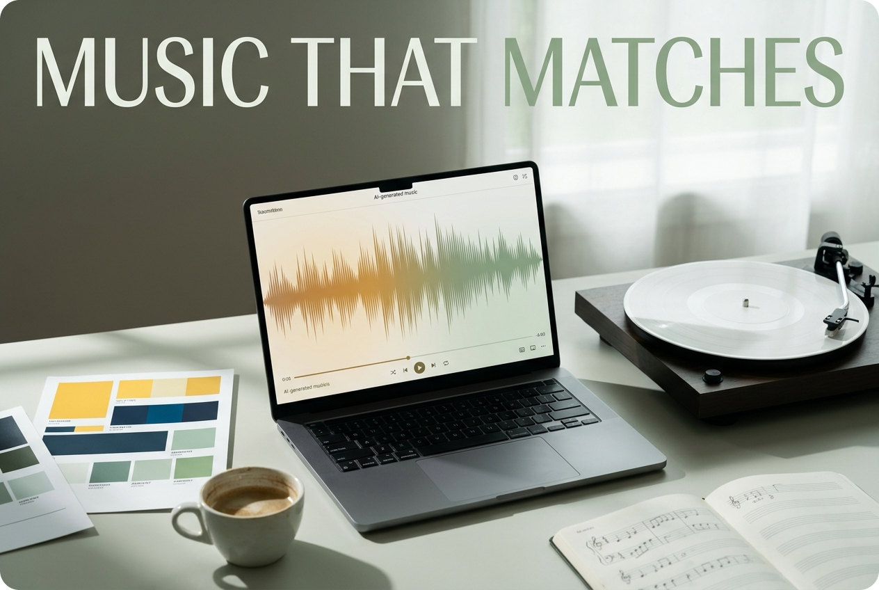Our video maker generates original, royalty-free music tailored to your video's emotional tone and pacing. Whether you need uplifting, cinematic, or ambient soundtracks, the AI understands your image to video narrative and creates matching compositions instantly.