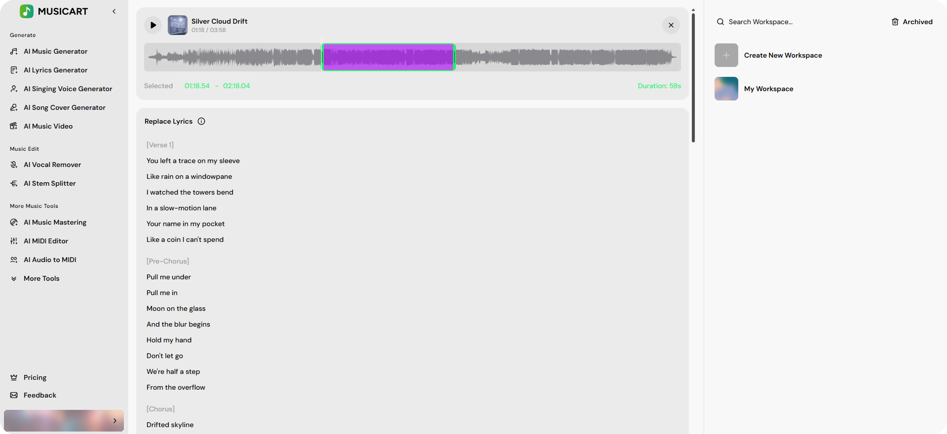 利用 AI 音乐编辑器释放您的创作自由