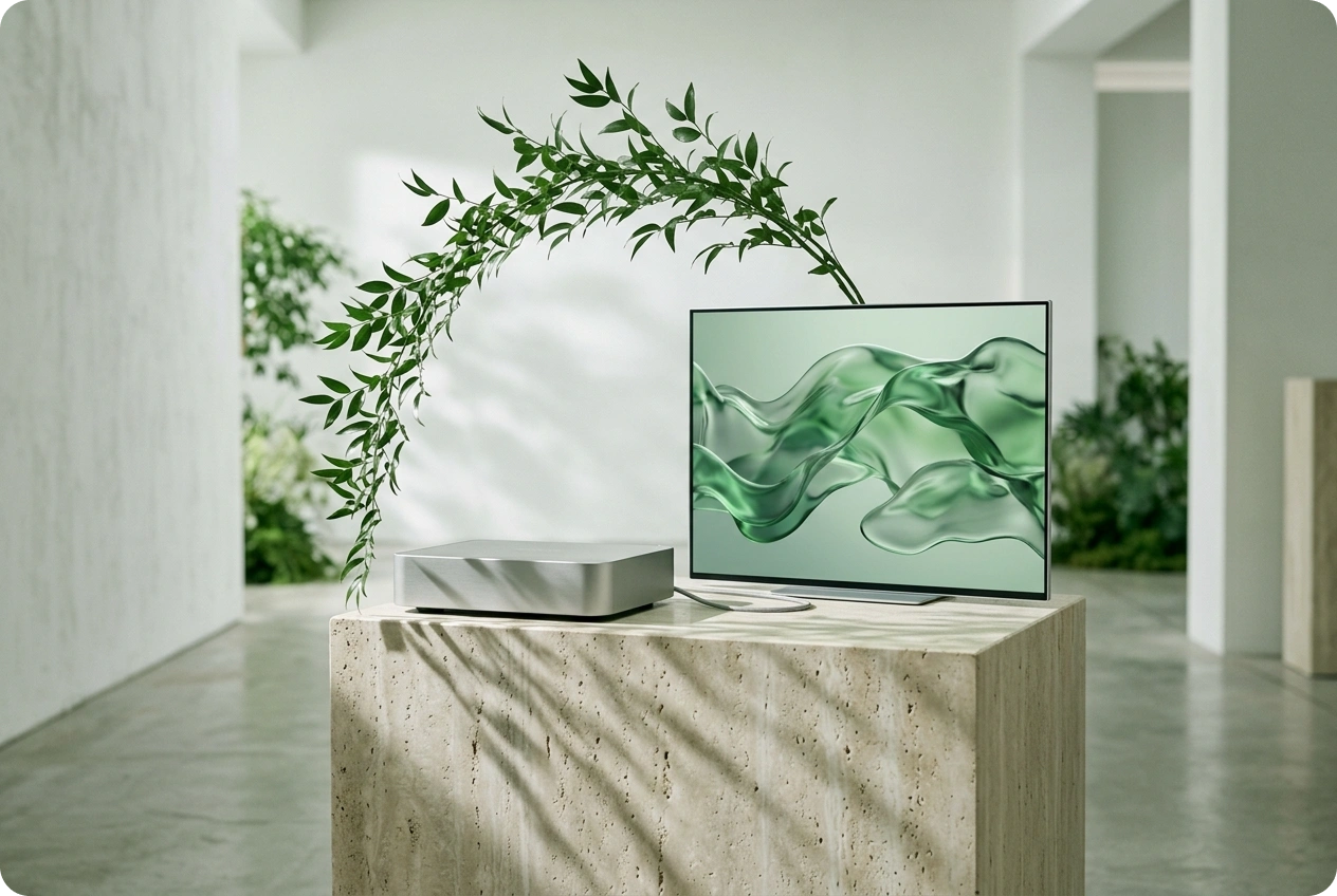 AI music visualizer syncing audio effects