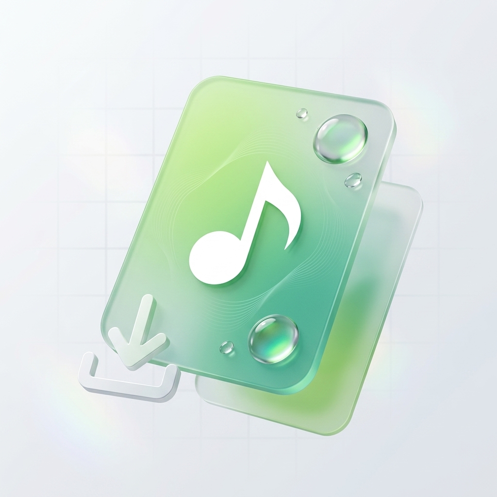 Clean minimalist AI music creation interface