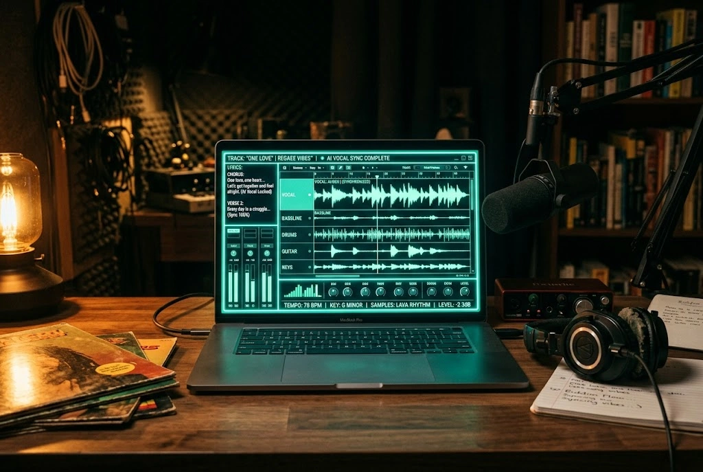 歌詞與人聲整合
