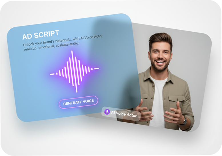 AI Voice Actor | Create Realistic Video Ads in Minutes