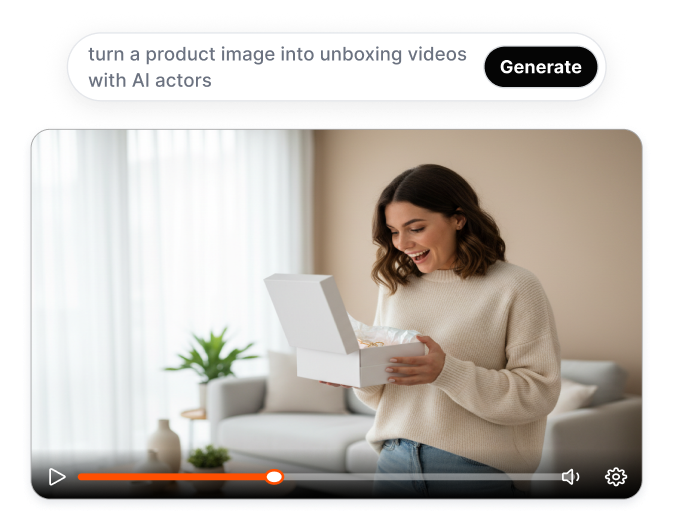 AI Unboxing Video Generator