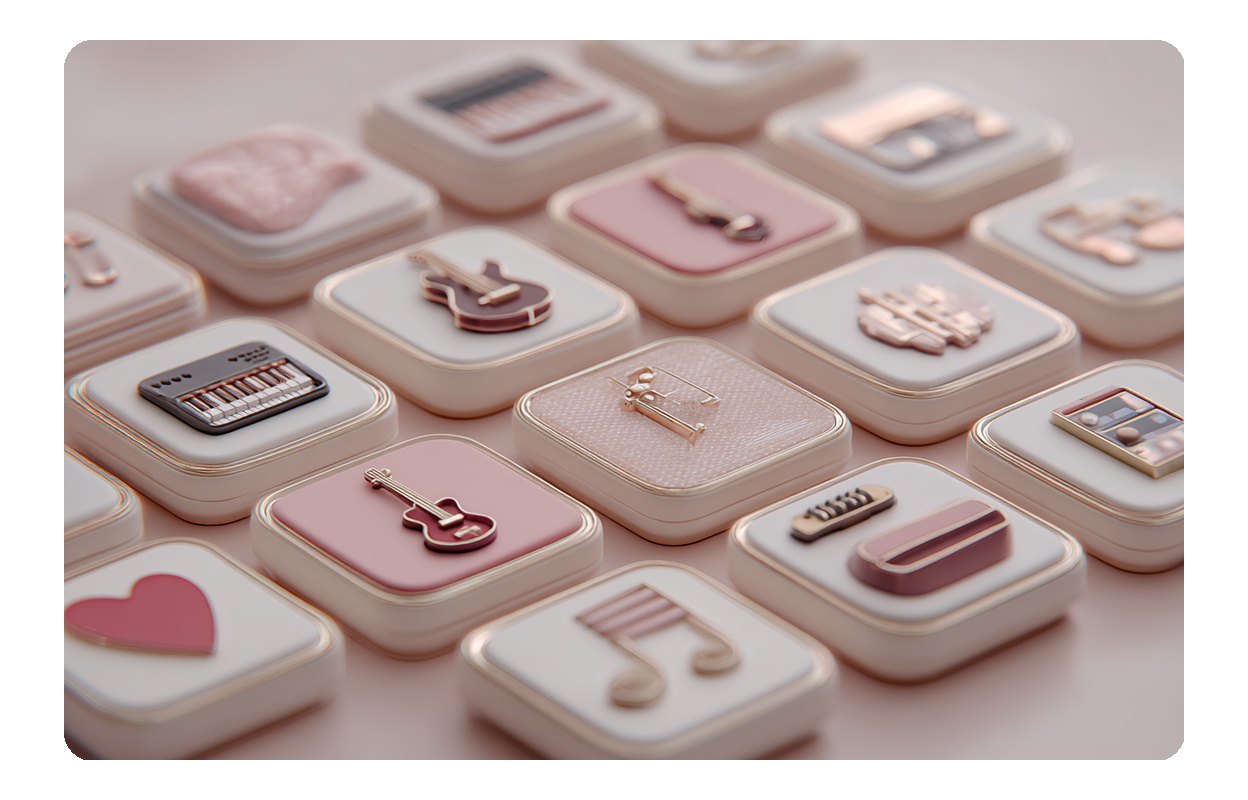 Interface do Criador de Músicas com IA com seleção de gênero